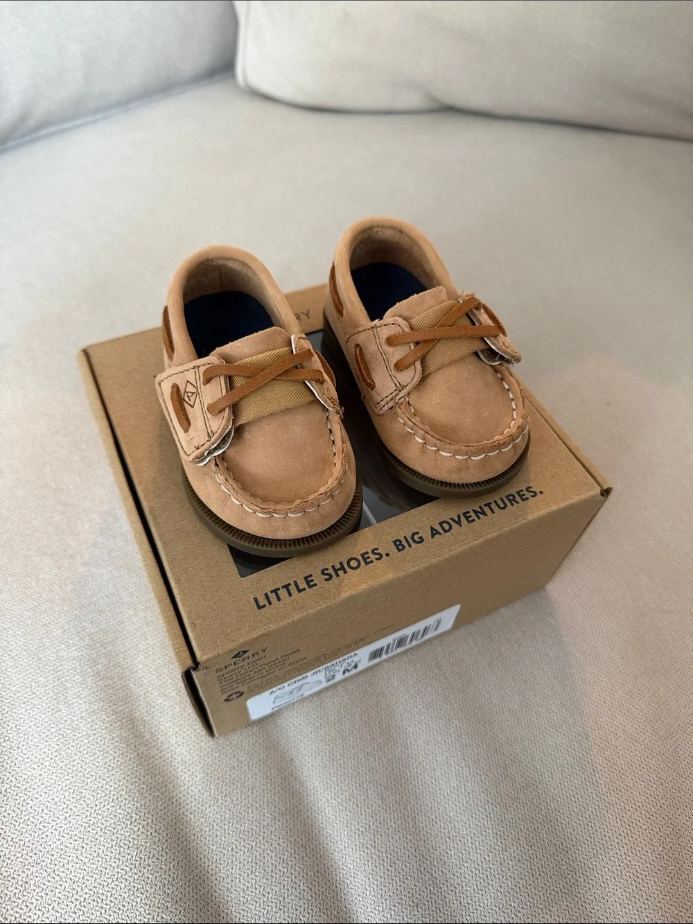 Sperry Brown Boat Crib Shoes - Classic Toddler Moccasins